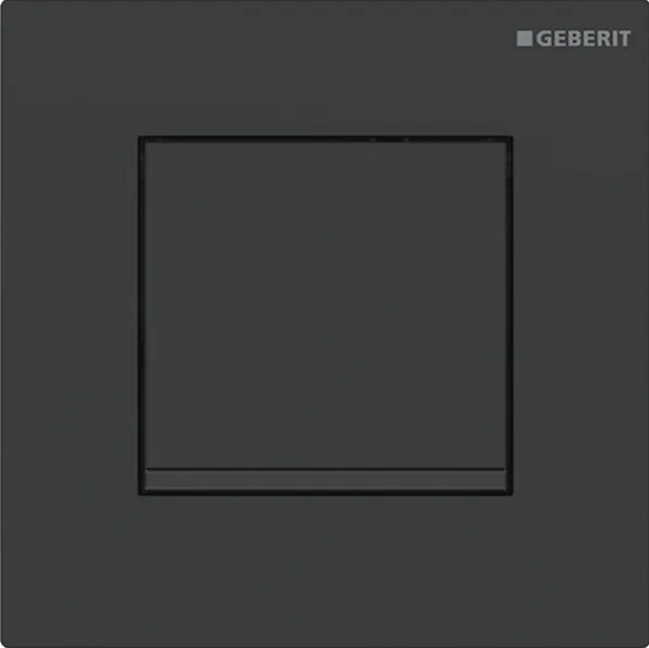 Система пневматического управления смывом писсуара Geberit кнопка смыва 30 пластик черный матовый/черный 116.017.16.1