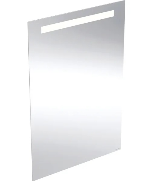 Дзеркало для ванної Geberit Option Basic Square 60х90 підсвічування зверху алюміній анодований 502.812.00.1