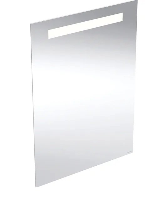 Зеркало для ванной Geberit Option Basic Square 50х70 подсветка сверху алюминий анодированный 502.804.00.1