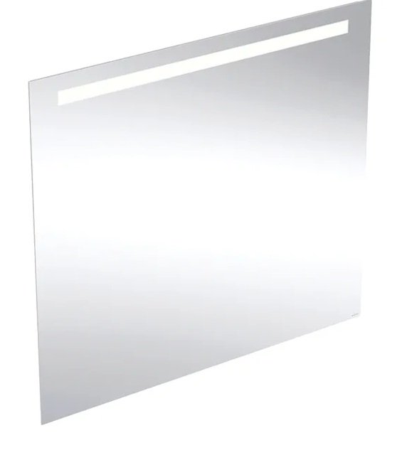 Дзеркало для ванної Geberit Option Basic Square 100х90 підсвічування зверху алюміній анодований 502.814.00.1