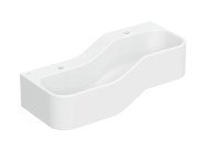 Дитяча раковина Geberit Bambini 90х39 см із двома зонами Varicor білий альпійський 502.973.00.1