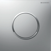 Система пневматического управления смывом писсуара Geberit кнопка смыва 10 пластик матовый хром/глянцевый хром 116.015.JQ.1