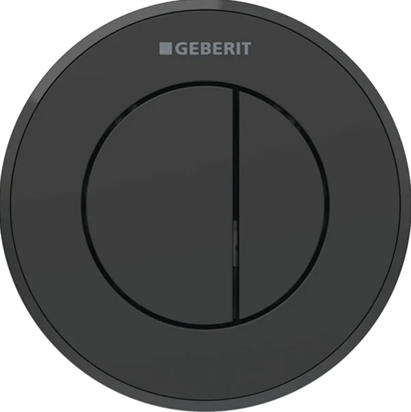 Сливной механизм дистанционного управления смыва Geberit пневматический пластик черный матовый 116.056.16.1
