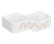 Дитяча раковина Geberit Bambini 90х39 см із двома зонами Varicor білий альпійський декор карміново-червоний/помаранчевий 502.974.FY.2