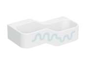 Дитяча раковина Geberit Bambini 90х39 см із двома зонами Varicor білий альпійський декор синій океан/блакитний 502.974.SX.2