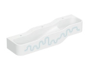 Детская раковина Geberit Bambini 140х39 см с тремя зонами Varicor белый альпийский декор синий океан/голубой 502.975.SX.1