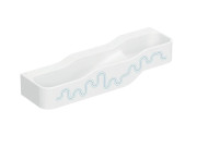 Детская раковина Geberit Bambini 140х39 см с тремя зонами Varicor белый альпийский декор синий океан/голубой 502.975.SX.2