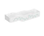 Детская раковина Geberit Bambini 140х39 см с тремя зонами Varicor белый альпийский декор зеленый лес/светло-зеленый 502.976.79.1