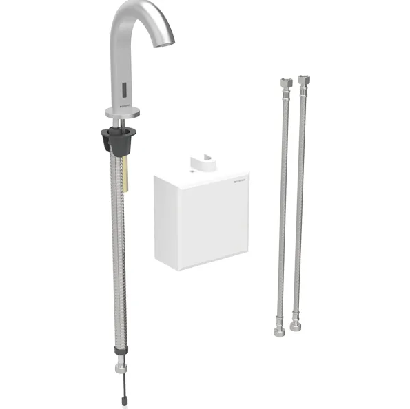 Змішувач для раковини Geberit Piavе живлення від батарей із термостатом латунь нерж сталь 116.168.SN.1