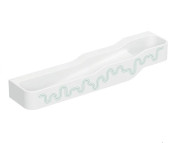 Детская раковина Geberit Bambini 180х39 см с четырьмя зонами Varicor белый альпийский декор зеленый лес/светло-зеленый 502.977.79.2