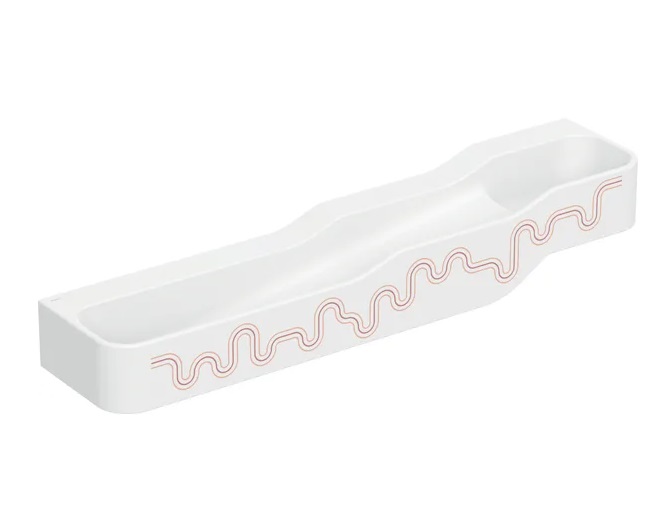 Дитяча раковина Geberit Bambini 180х39 см із чотирма зонами Varicor білий альпійський декор карміново-червоний/помаранчевий 502.977.FY.2