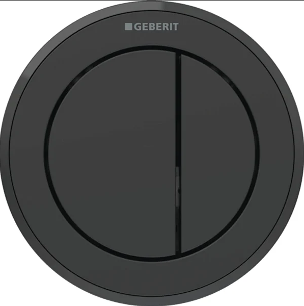 Зливний механізм дистанційного керування змиву Geberit пневматичний пластик чорний матовий 116.057.16.1