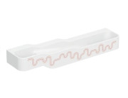 Детская раковина Geberit Bambini 180х39 см с четырьмя зонами Varicor белый альпийский декор карминово-красный/оранжевый 502.978.FY.2