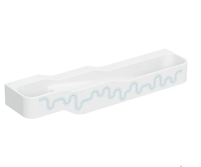 Детская раковина Geberit Bambini 180х39 см с четырьмя зонами Varicor белый альпийский декор синий океан/голубой 502.978.SX.2