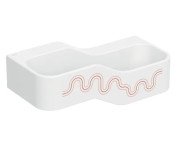 Дитяча раковина Geberit Bambini 90х39 см із двома зонами Varicor білий альпійський декор карміново-червоний/помаранчевий 502.974.FY.2