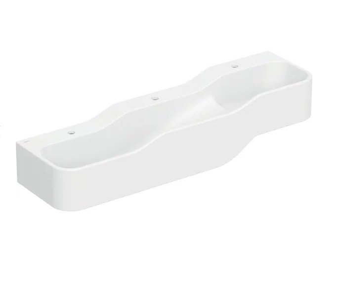 Детская раковина Geberit Bambini 140х39 см с тремя зонами Varicor белый альпийский 502.975.00.1