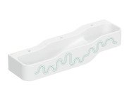 Дитяча раковина Geberit Bambini 140х39 см із трьома зонами Varicor білий альпійський декор зелений ліс/світло-зелений 502.975.79.1