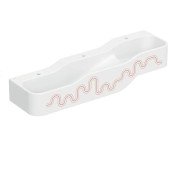 Дитяча раковина Geberit Bambini 140х39 см із трьома зонами Varicor білий альпійський декор карміново-червоний/помаранчевий 502.975.FY.1