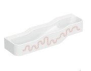 Дитяча раковина Geberit Bambini 140х39 см із трьома зонами Varicor білий альпійський декор карміново-червоний/помаранчевий 502.975.FY.2