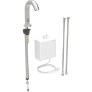 Змішувач для раковини Geberit Piavе живлення від мережі з термостатом латунь нерж сталь 116.167.SN.1