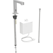 Смеситель для раковины Geberit Brenta питание от сети с функциональным блоком наружного монтажа латунь нерж сталь матовая 116.171.SN.1