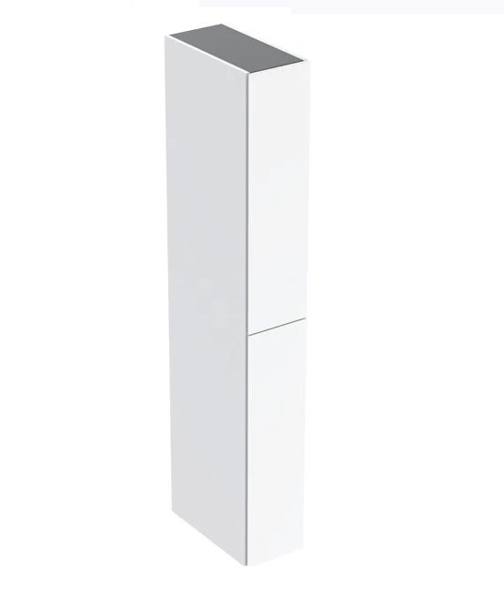 Пенал для ванної підвісної Geberit 24х48х180 см ДСП білий глянсовий 503.011.01.1