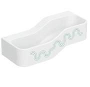 Дитяча раковина Geberit Bambini 90х39 см із двома зонами Varicor білий альпійський декор зелений ліс/світло-зелений 502.973.79.2