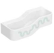 Дитяча раковина Geberit Bambini 90х39 см із двома зонами Varicor білий альпійський декор зелений ліс/світло-зелений 502.973.79.2