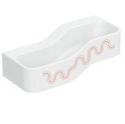 Дитяча раковина Geberit Bambini 90х39 см із двома зонами Varicor білий альпійський декор карміново-червоний/помаранчевий 502.973.FY.2