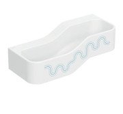 Дитяча раковина Geberit Bambini 90х39 см із двома зонами Varicor білий альпійський декор синій океан/блакитний 502.973.SX.2