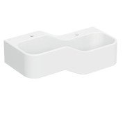 Дитяча раковина Geberit Bambini 90х39 см із двома зонами Varicor білий альпійський 502.974.00.1