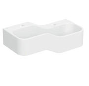 Дитяча раковина Geberit Bambini 90х39 см із двома зонами Varicor білий альпійський 502.974.00.1