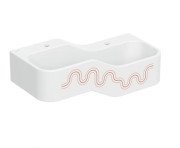 Дитяча раковина Geberit Bambini 90х39 см із двома зонами Varicor білий альпійський декор карміново-червоний/помаранчевий 502.974.FY.1