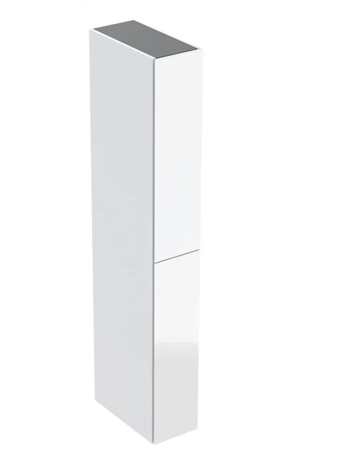 Пенал для ванной Geberit подвесной 24х48х180 см ДСП белый глянцевый/стекло глянцевое 503.011.01.2