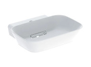 Раковина для ванной Geberit One 50х42,5 см сантехнический фарфор KeraTect белый/накладка белый глянцевый 505.051.00.1