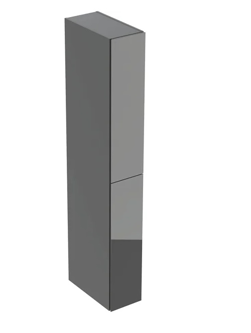 Пенал для ванної підвісної Geberit 24х48х180 см ДСП лава матовий/скло глянсове 503.011.JK.2