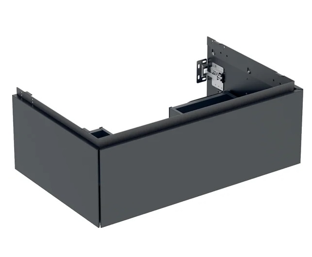 Тумба под раковину Geberit One 74x47 см ДСП черный матовый 505.072.00.8