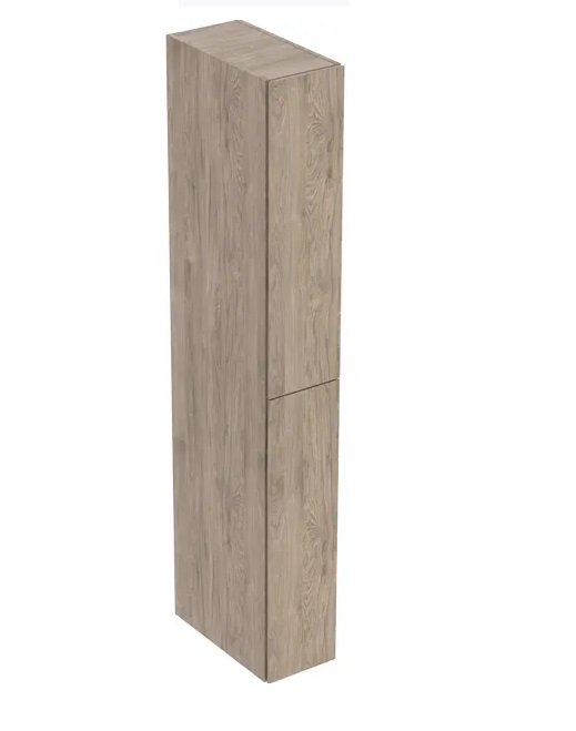 Пенал для ванной Geberit подвесной 24х48х180 см ДСП орех темный 503.011.JR.1