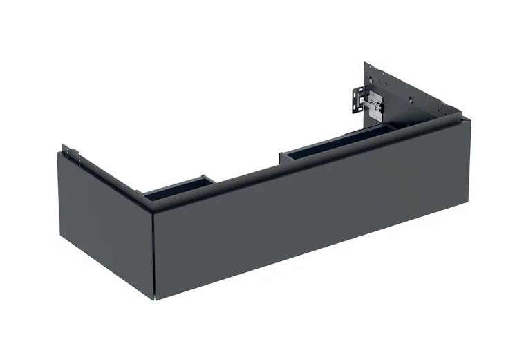 Тумба під раковину Geberit One 103,6x47 см ДСП чорний матовий 505.074.00.8