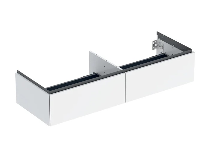 Тумба под раковину Geberit One 133,2x47 см ДСП белый глянцевый 505.076.00.1