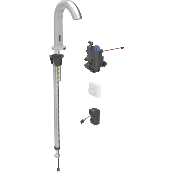 Змішувач для раковини Geberit Piave живлення від мережі для функціонального блока прихованого монтажу латунь нерж сталь матовий 116.187.SN.1