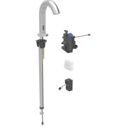 Смеситель для раковины Geberit Piave питание от сети для функционального блока скрытого монтажа латунь нерж сталь матовый 116.187.SN.1