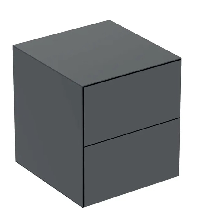 Шкафчик для ванной Geberit One подвесной 45х47 см ДСП черный матовый 505.077.00.8