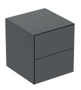 Шкафчик для ванной Geberit One подвесной 45х47 см ДСП черный матовый 505.077.00.8