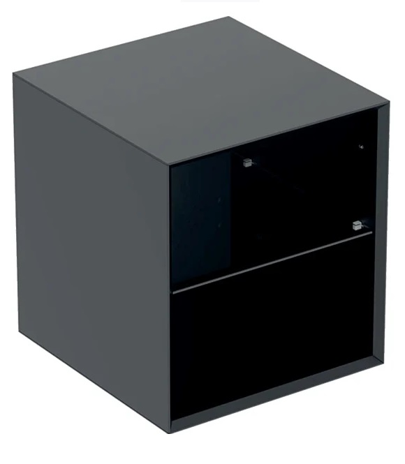 Стеллаж для ванной комнаты Geberit One 45х47 см ДСП черный матовый 505.079.00.8