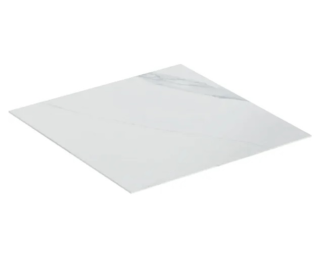 Стільниця для шафки та бокового елемента Geberit One 45х46,5 см керамограніт білий мармур 505.081.00.1