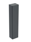 Пенал для ванной Geberit подвесной 36х29,1х180 см ДСП черный матовый 505.083.00.8