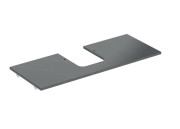 Столешница под раковину Geberit One 119х47,3 см вырез в центре керамогранит черный мрамор 505.105.00.2