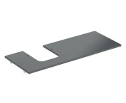 Столешница под раковину Geberit One 119х47,3 см вырез слева керамогранит черный мрамор 505.125.00.2
