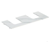 Столешница под раковину Geberit One 119х47,3 см вырез слева и справа керамогранит белый мрамор  505.175.00.1